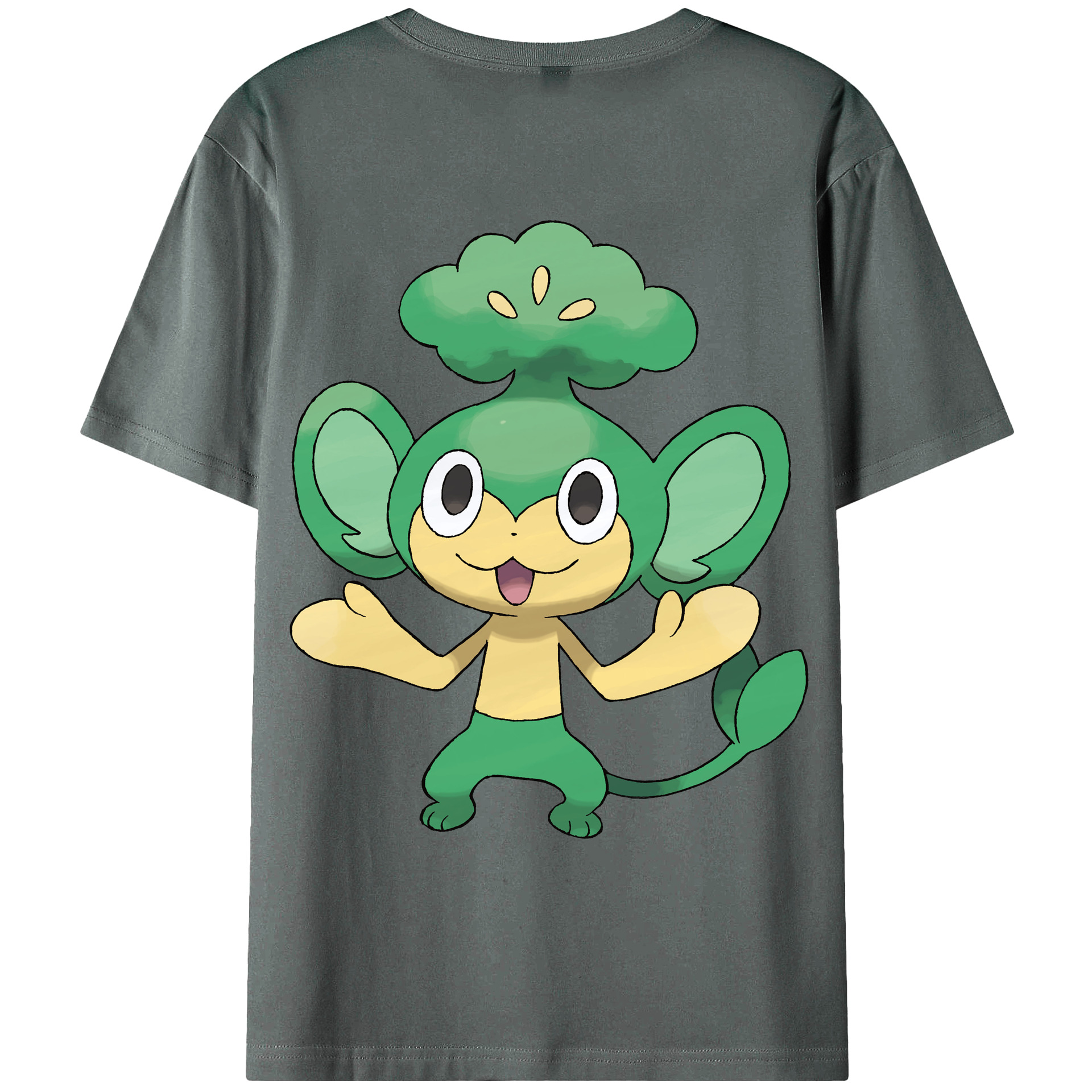 （画像用） ポケットモンスター Pokémon 綿100％ メンズ半袖Tシャツ（バックプリント） 通気性